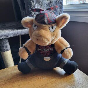 Harley Davidson Motorcycle - Biker Plush Hog 10" 1993 Stuff Animal VTG GUC